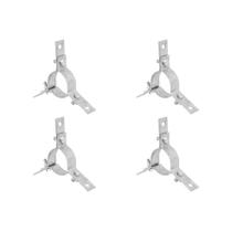 Kit C/4 - Para-Raio Abracadeira 3 Estais Para Mastro 2''