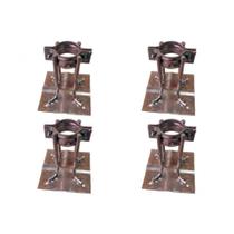 Kit C/4 - Para-Raio Base Para Mastro 2'' A Fogo Kit C/4 - Para-Raio Base Para Mastro 2'' A Fogo