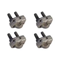 Kit C/4 - Para-Raio Conector Cabo/Haste Com Grampo Em ''U''