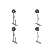 Kit C/4 - Para-Raio Isolador Reforcada Com Chapa De Encos...