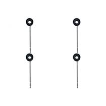 Kit C/4 - Para-Raio Isolador Simples Com Grapa Para Chumbar