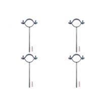 Kit C/4 - Para-Raio Suporte Para Tubo Protecao 1.1/2''Ros...