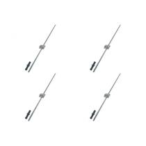 Kit C/4 - Para-Raio Terminal Aereo Com Rosca Soberba+Gram... Kit C/4 - Para-Raio Terminal Aereo Com Rosca Soberba+Gram...