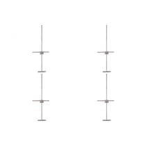 Kit C/4 - Para-Raio Terminal Aereo Fixacao Horizontal Dr-009