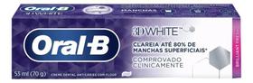 Kit c/ 4 Pasta de dentes Oral-B 3D White Brilliant Fresh 70