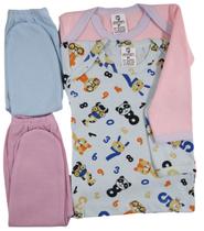 Kit C/4 Peças Inverno Camiseta + Mijão Roupas Bebê Promoção