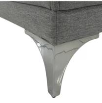 Kit c/ 4 Pés Curve de Alumínio 15cm Cromado para Sofás, Poltronas e Móveis em Geral Kit c/ 4 Pés Curve de Alumínio 15cm Cromado para Sofás, Poltronas e Móveis em Geral