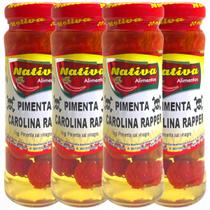 Kit c/ 4 Pimenta Carolina Reaper em Conserva 120g Nativa