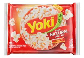 Kit c/ 4 Pipoca para Micro-Ondas Natural com Sal Yoki 100g Kit c/ 4 Pipoca para Micro-Ondas Natural com Sal Yoki 100g