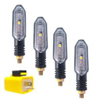 Kit C/4 Pisca Led Seta C/relê Honda Cb Twister 250 Titan Xre