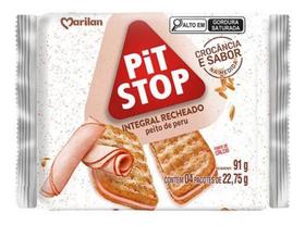 Kit c/ 4 Pit Stop Sabor Peito De Peru Recheado Marilan 91g