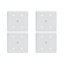 Kit C/4 - Placa Perlex Branca 4X4 (Cega+Furo) 23Pl00/66 Kit C/4 - Placa Perlex Branca 4X4 (Cega+Furo) 23Pl00/66