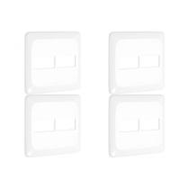 Kit C/4 - Placa Pial Pop Branca 4X4 (1+1 Horizontal) Lgp42