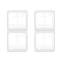 Kit C/4 - Placa Pial Pop Branca 4X4 - 2 Modulos+2 Modulos...