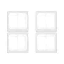 Kit C/4 - Placa Pial Pop Branca 4X4 - 3 Modulos+3 Modulos...