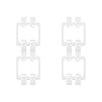 Kit C/4 - Placa Pial Pop Branca 4X4 - Cega Lgp40