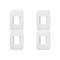 Kit C/4 - Placa Soprano Ilus 4X2 (2 Modulos Horizontal) ...