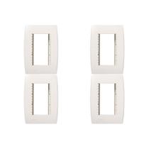 Kit C/4 - Placa Soprano Ilus 4X2 (3 Modulos Horizontal) 5... Kit C/4 - Placa Soprano Ilus 4X2 (3 Modulos Horizontal) 5...