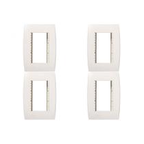 Kit C/4 - Placa Soprano Ilus 4X2 (3 Modulos Horizontal) ... Kit C/4 - Placa Soprano Ilus 4X2 (3 Modulos Horizontal) ...