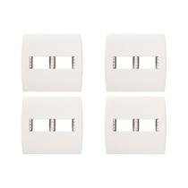 Kit C/4 - Placa Soprano Ilus 4X4 (2 Modulos Horizontal) ...