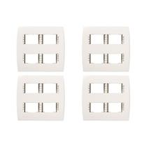 Kit C/4 - Placa Soprano Ilus 4X4 (4 Modulos Horizontal) ... Kit C/4 - Placa Soprano Ilus 4X4 (4 Modulos Horizontal) ...