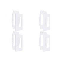 Kit C/4 - Placa Steck Linha Stella Branca 4X2 - 3 Modulos... Kit C/4 - Placa Steck Linha Stella Branca 4X2 - 3 Modulos...