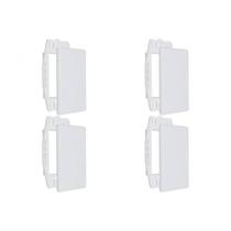 Kit C/4 - Placa Steck Linha Stella Branca 4X2 - Cega Com ...