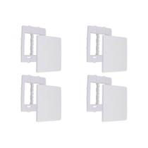 Kit C/4 - Placa Steck Linha Stella Branca 4X4 - Cega Com ...