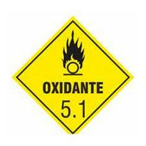 Kit C/ 4 Placas 30x30 Simbologia Oxidante 5.1 Carga Perigosa Kit C/ 4 Placas 30x30 Simbologia Oxidante 5.1 Carga Perigosa