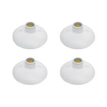 Kit C/4 - Plafonier Pvc Perlex Branco Redondo Soquete Pvc...