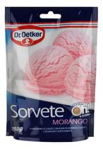 Kit c/ 4 Po para Sorvete Morango Dr. Oetker Sache 150g