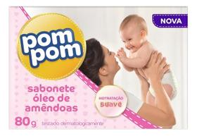 Kit c/ 4 Pom Pom oleo de amendoas sabonete 80g