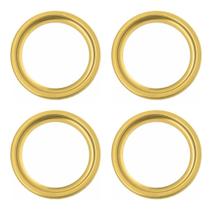 Kit C/4 Porta Grelha Caixilho Ralo Redondo 10cm Inox Dourado Kit C/4 Porta Grelha Caixilho Ralo Redondo 10cm Inox Dourado