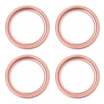 Kit C/4 Porta Grelha Caixilho Ralo Redondo 10cm Inox Rose