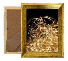 Kit C/ 4 Porta Retrato 15x21 Modernos Decoração Dourado