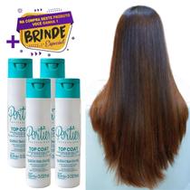 Kit C/4 Portier Top Coat Queratina em Gel 60ml Original Kit C/4 Portier Top Coat Queratina em Gel 60ml Original