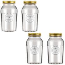 Kit c/4 Pote Americano Vintage 1,5 Litros Nadir Figueiredo