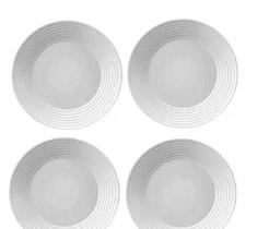 Kit c/ 4 Prato Resistente Opaline Saturno 23cm Fundo Duralex Kit c/ 4 Prato Resistente Opaline Saturno 23cm Fundo Duralex