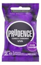 Kit c/ 4 Preservativo Lubrificado Uva Prudence Cores e