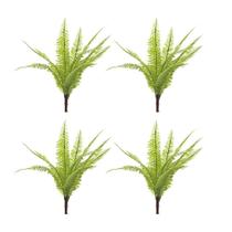 Kit c/ 4 Ramos Samambaia Planta Artificial Permanente Flor Arte 33cm Kit c/ 4 Ramos Samambaia Planta Artificial Permanente Flor Arte 33cm