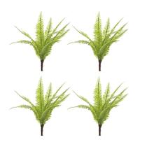 Kit c/ 4 Ramos Samambaia Planta Artificial Permanente Flor Arte 33cm Kit c/ 4 Ramos Samambaia Planta Artificial Permanente Flor Arte 33cm