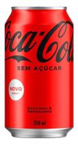 Kit c/ 4 Refrigerante Coca-Cola sem Acucar Lata 350ml