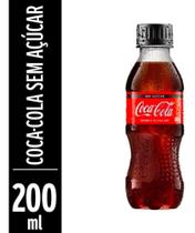 Kit c/ 4 Refrigerante Coca-Cola Sem Acucar Pet 200ml Kit c/ 4 Refrigerante Coca-Cola Sem Acucar Pet 200ml