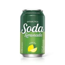 Kit c/ 4 Refrigerante Soda Limonada Antarctica Lata 350ml