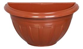 Kit c/ 4 Rischioto vaso parede florenca marrom 1.7L