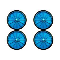 Kit C/4 - Roda Carrinho Feira Reforcada Politex