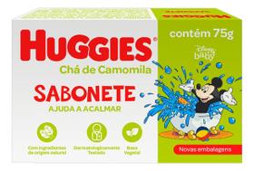 Kit c/ 4 Sabonete barra Huggies Cha de Camomila Baby 75 g