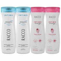 Kit c/4 Sabonete Líquido Intimo Feminino Racco 210ml