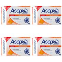 Kit c/4 Sabonetes Asepxia Barra 80g Enxofre