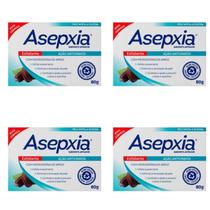 Kit c/4 Sabonetes Asepxia Barra 80g Esfoliante